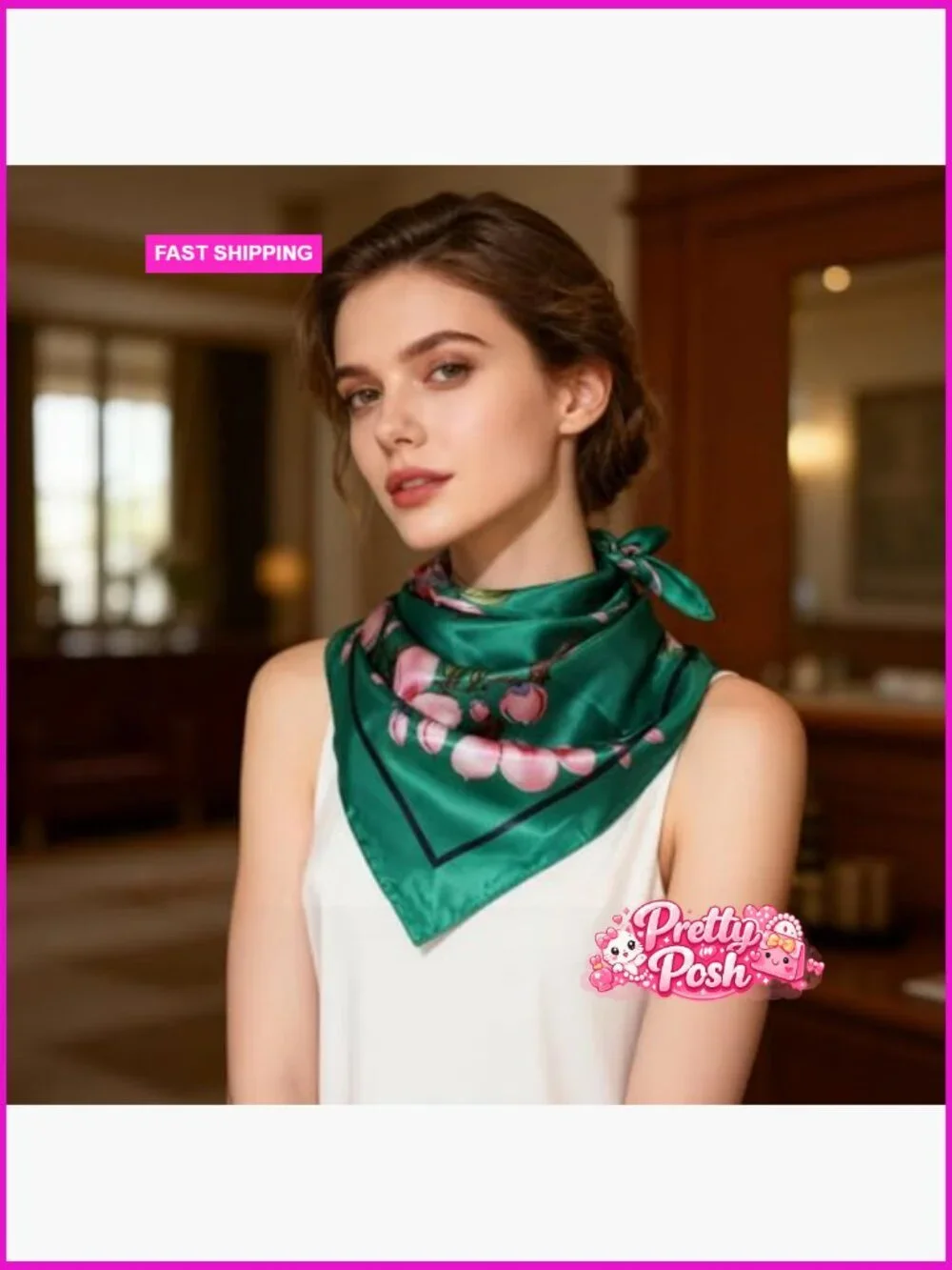 Satin Head Scarf Set, 35